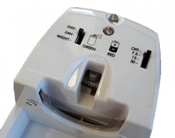 Duftspender P+L LED verchromt für 270 ml Raumduft-Dosen von Pelsis Washroom Duftspender P+L LED verchromt für 270 ml Raumduft-Dosen von Pelsis Washroom